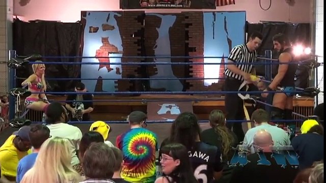 Candice LeRae VS. Johnny Gargano -Absolute Intense Wrestling [Intergender Wrestling]