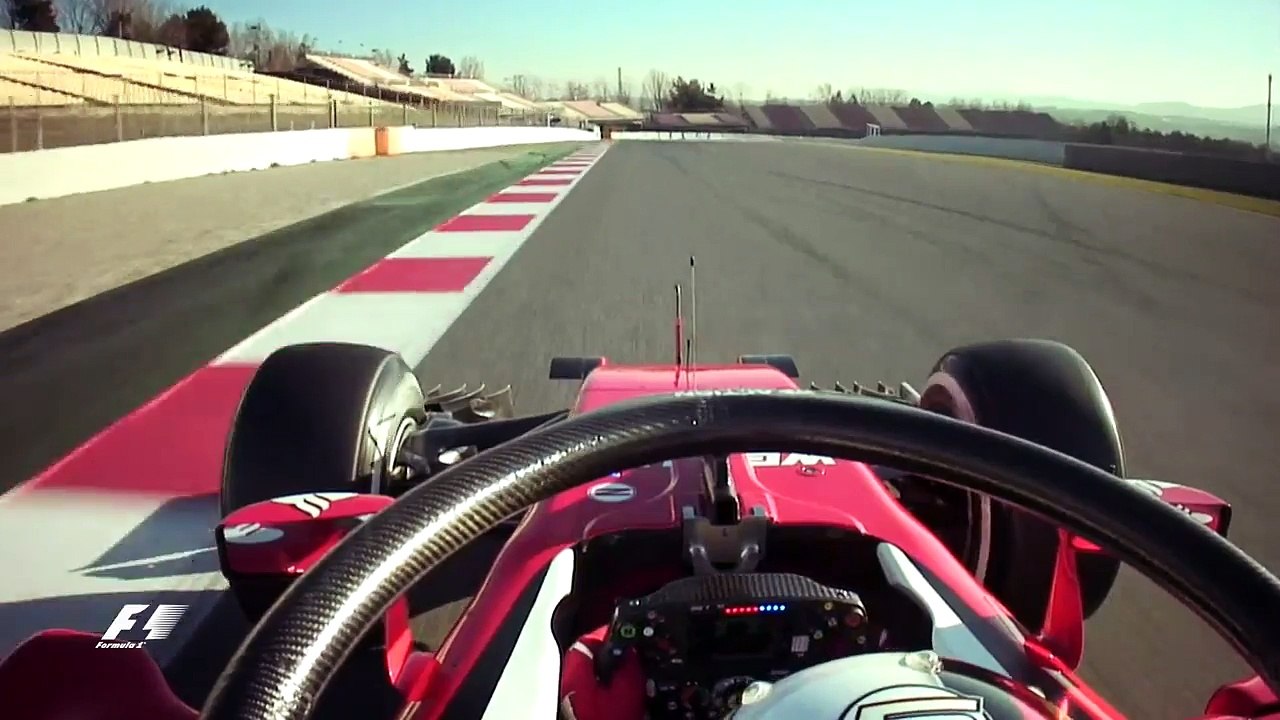 Exclusive video Ride onboard as Vettel trials Halo concept