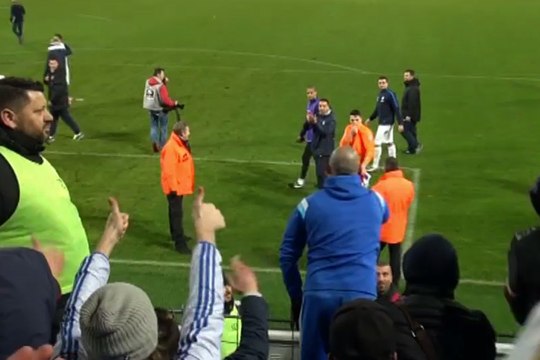 L'ovation des supporters olympiens aux joueurs de Granville