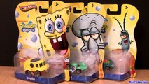 Spongebob Squarepants Diecast Cars Hot Wheels Squidward Plankton 2013 Mattel Nickelodeon toys