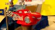 Pixar Cars Unboxing Lightning McQueen Snowdrift Spinout PlaySet and Assembly with Slow Motion and So