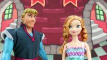Anna and Spidermans Wedding with Frozen Kristoff Elsa Merman Flynn Rider Disney Toys Fan