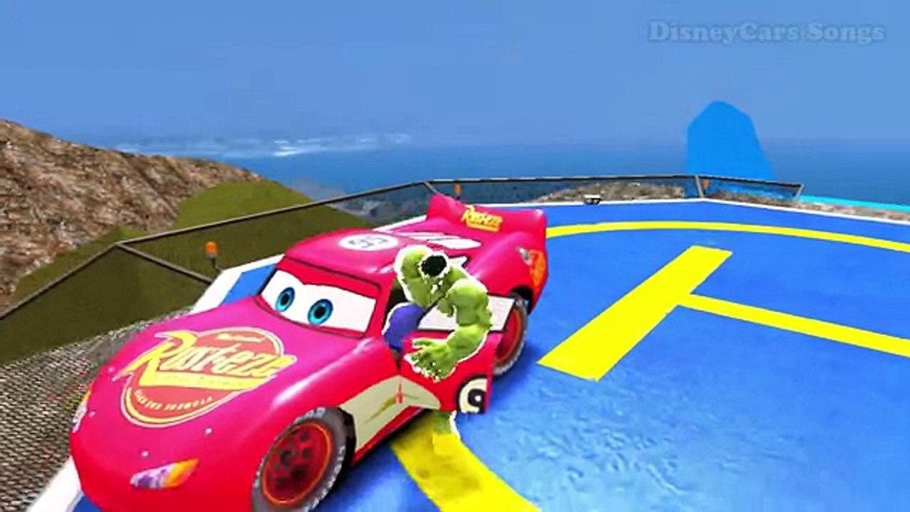 Hulk Super Heroes Avengers & Disney Cars Lightning McQueen + Nursery Rhymes for Children