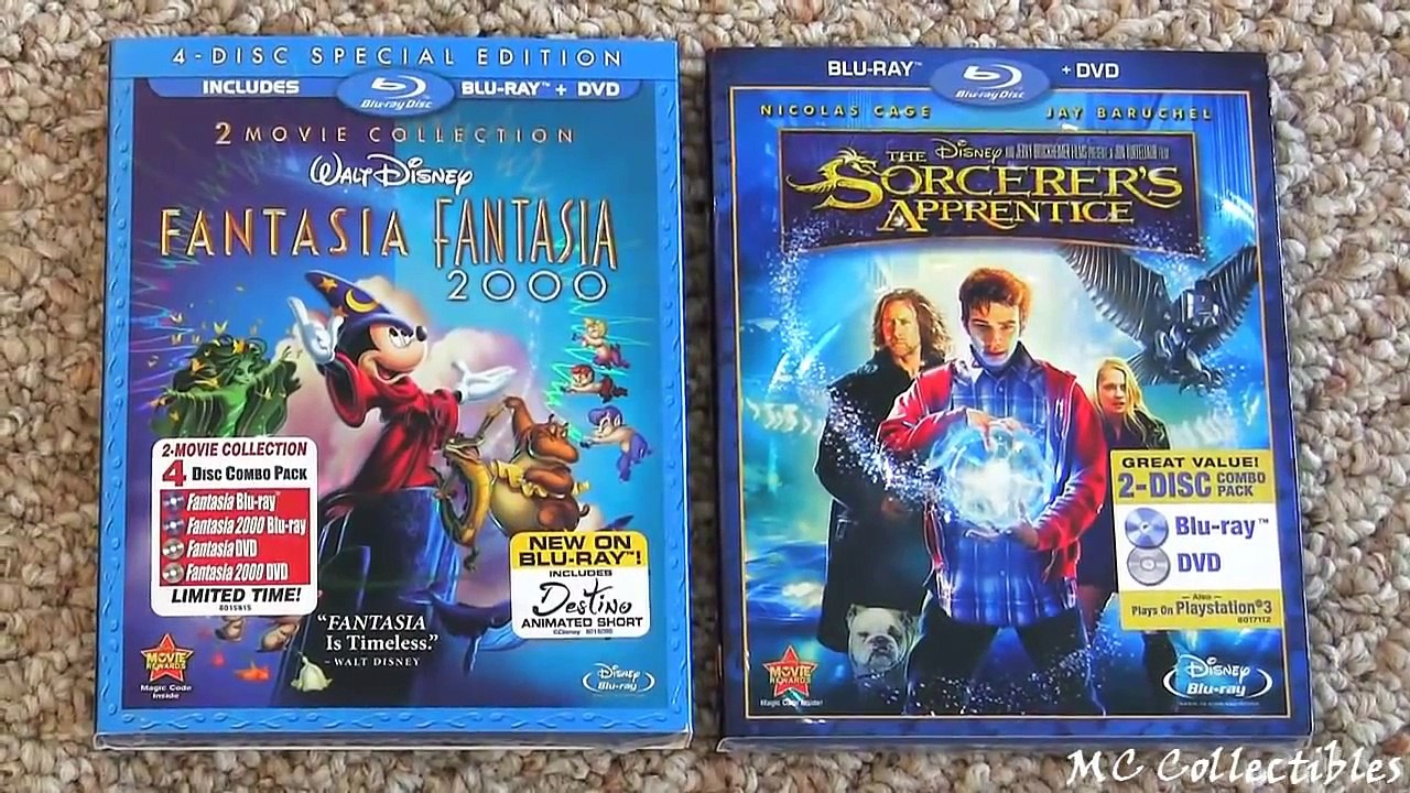 Disney Fantasia 2000 blu ray set unboxing review