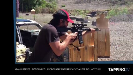 Keanu Reeves : découvrez l'incroyable entraînement au tir de l'acteur ! (Vidéo)