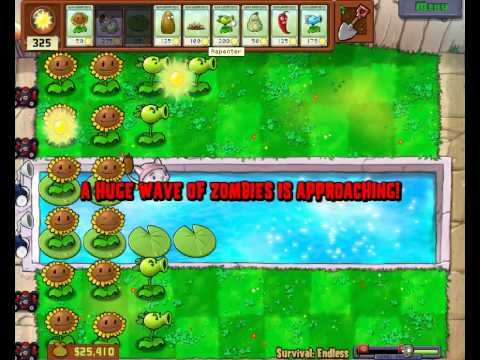 Plants vs zombies: Survival endless(4 flags)