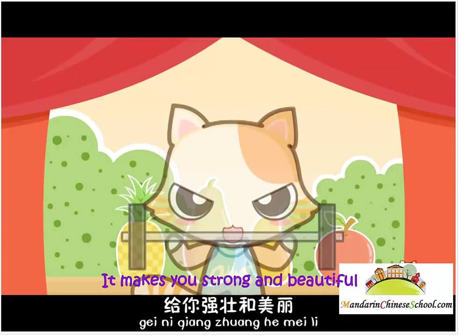 ⁣Chinese Childrens Song Fruit Song 儿歌 水果歌_动画animation