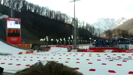 Финиш лыжное двоеборье ОИ Сочи-2014