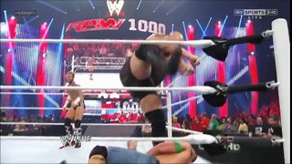 The Rock saves John Cena and gets attacked by CM Punk  RAW
