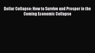 Read Dollar Collapse: How to Survive and Prosper in the Coming Economic Collapse PDF Online