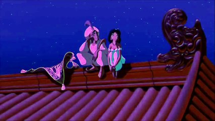 Aladdin and Jasmine first kiss HD