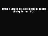 Download Canoes of Oceania (Special publications - Bernice P. Bishop Museum  27-29) Ebook Free