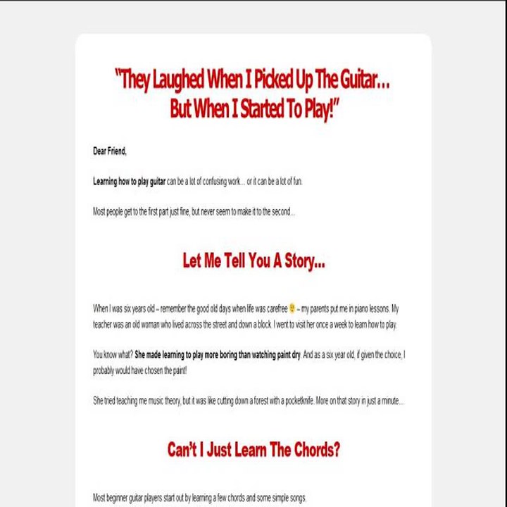 Guitar Music Theory Made Easy by Paul Gronow of Music Maker Guitar Lessons
