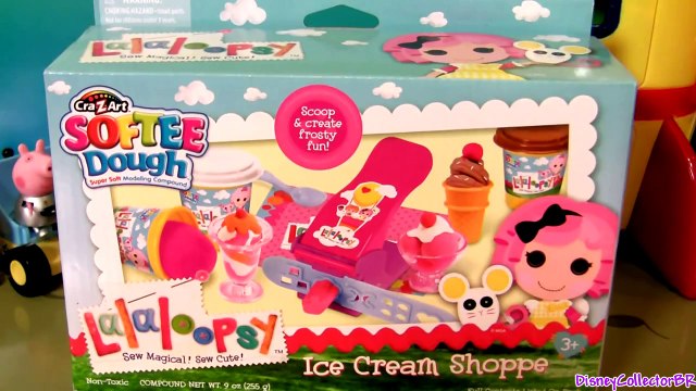 Lalaloopsy Play Doh Fun Factory Machine DIY Ice Cream Shop Softee Dough Cra-Z-Art Fábrica Loca