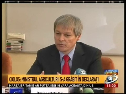 Dacian Ciolos despre erorile ministrului Achim Irimescu in cazul E-coli - Bradet. Ce spun MARIUS BADEA si DRAGOS FRUMOSU
