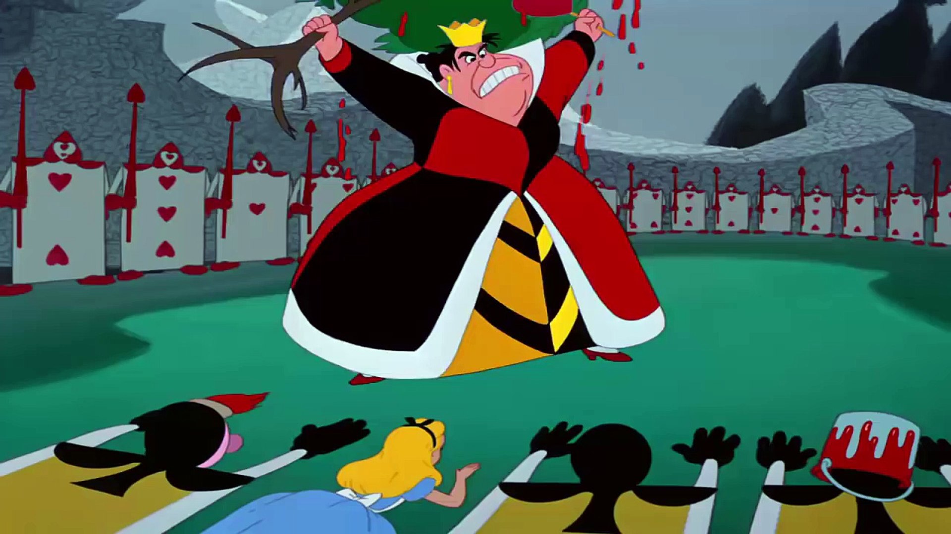 Alice In Wonderland Alice Meets The Queen Of Hearts Hd Video Dailymotion