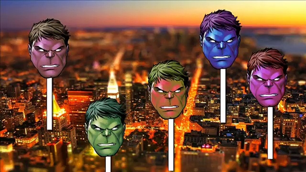 Marvel Hulk Smash Finger Family Animation Nursery Rhyme Song with Surprise Eggs For Kids