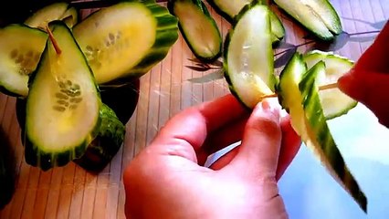 Цветы из помидора и огурца! Flowers of tomato and cucumber!