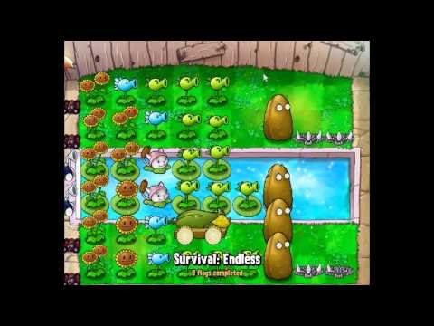 Plants vs zombies: survival endless(10 flags)