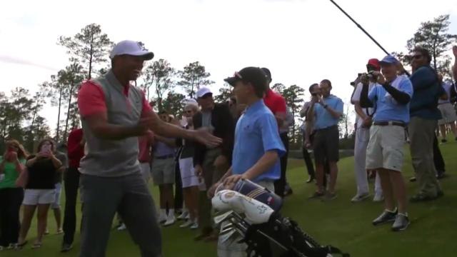 11-Year-old shoots hole-in-one in front of Tiger Woods