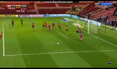 1-0 Gaston Ramirez super goaaaal - Middlesbrough vs Wovles - 04.03.2016