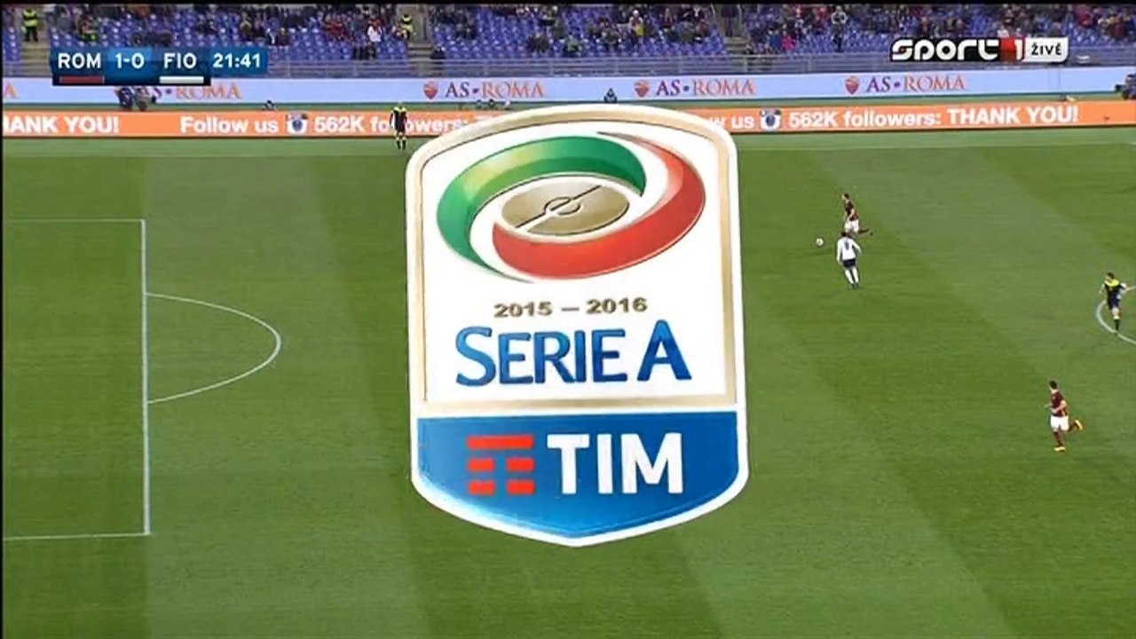 1-0 Stephan El Shaarawy Goal Italy  Serie A - 04.03.2016, AS Roma 1-0 Fiorentina
