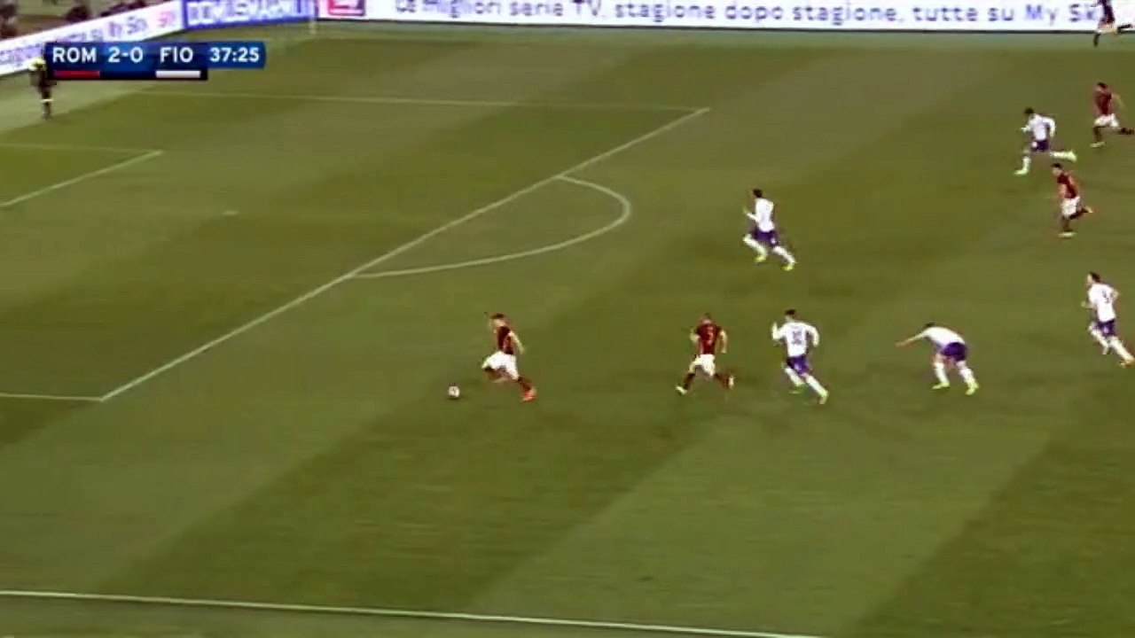 Diego Perotti Goal - AS Roma 3-0 Fiorentina