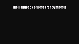 Read The Handbook of Research Synthesis PDF Free