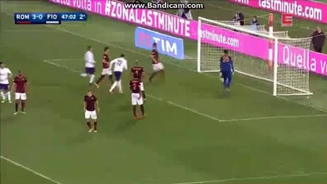 3:1 Josip Iličić Peanlty Goal HD - As Roma-Fiorentina Serie A
