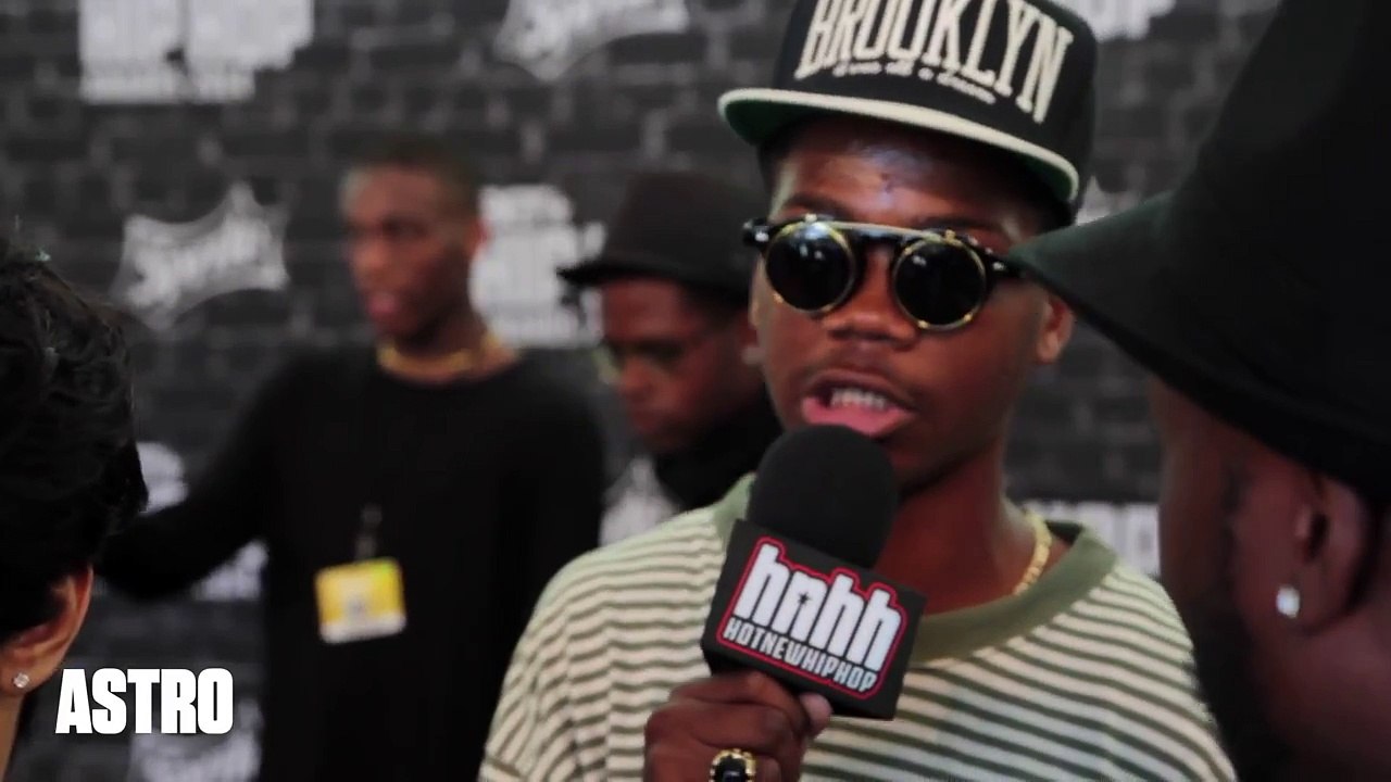 Brooklyn New Yorks Astro Steps On The Bet Hip Hop Awards 2014 Red Carpet