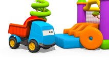 Kids 3D Construction Cartoons for Children 8: Leos Rainbow Pyramid! (색상 피라미드 트럭)