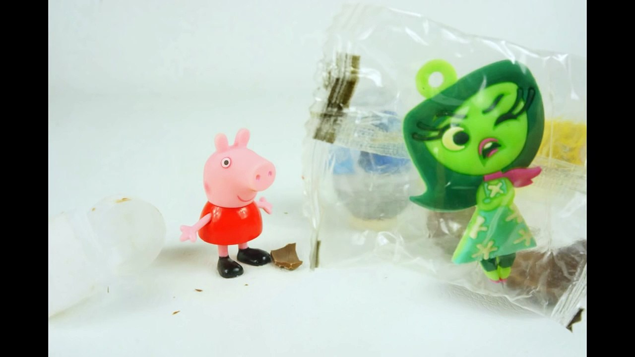 INSIDE OUT Stop Motion!Peppa Pig Shopkins Sadness Animación de Inside Out espanol Surprise Eggs