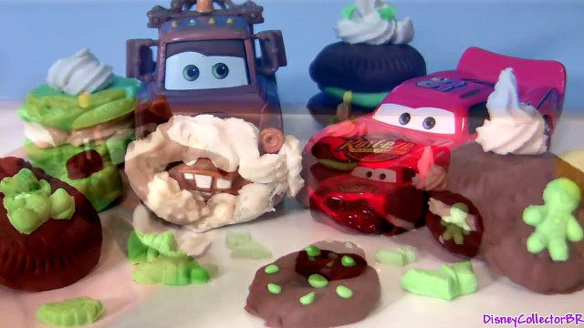 PlayDoh Mater Pranks Lightning McQueen Eating Cookies from Santa Disney Pixar Cars Christmas Prank