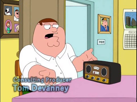 Family Guy Season 8 Episode 6 .Some British Guy reading the News