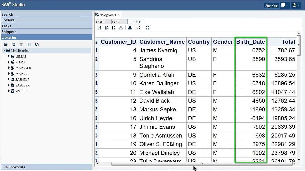 Formatting Values in SAS