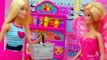 Barbie Doll Grocery Store Market Playset + Shopkins Season 3 Blind Bag Toy Unboxing Cookie