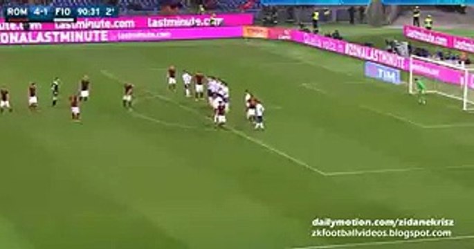 Francesco Totti Amazing Free-Kick - AS Roma 4-1 Fiorentina 04.03.2016 HD -