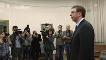 AB Konseyi Başkanı Tusk, Vucic ile Bir Araya Geldi