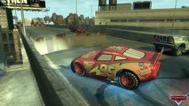 The Challenge Accepted Track Lightning McQueen VS Dinoco Disney cars