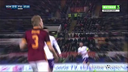 Diego Perotti Goal - AS Roma 3 - 0 Fiorentina - 04-03-2016