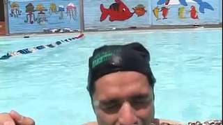Santiago Rendón aprende a flotar