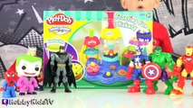 Superhero Play-Doh Cakes! Hulk, Batman   Ironman w/HobbyDad by HobbyKidsTV
