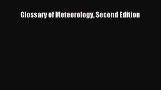 Download Glossary of Meteorology Second Edition PDF Free