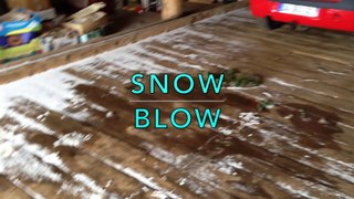 snow blow - When not to leave the doors open!