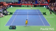 Novak Djokovic vs Oleksandr Nedovyesov ~ Highlights -- DAVIS CUP
