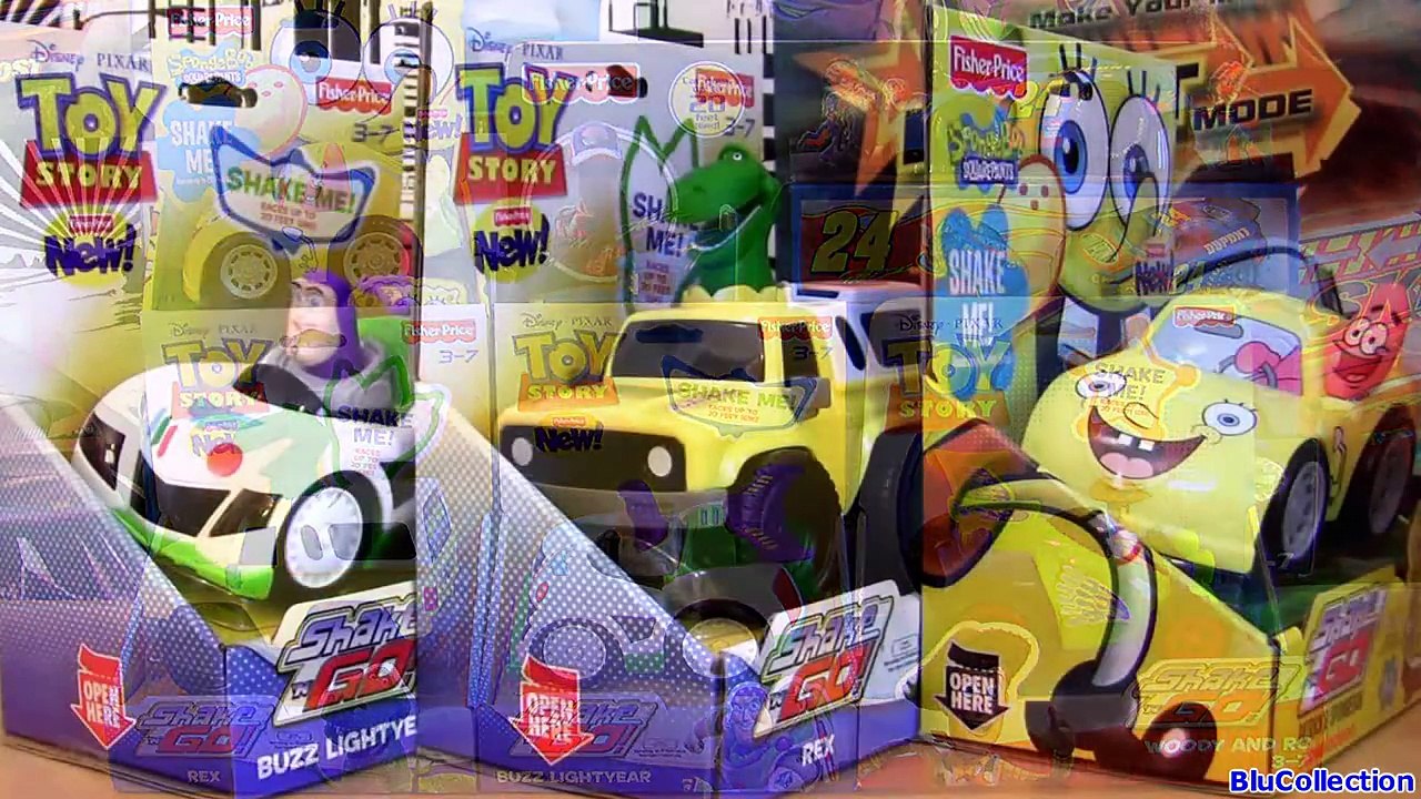 Shake n Go Spongebob Squarepants with Patrick Woody Buzz Lightyear