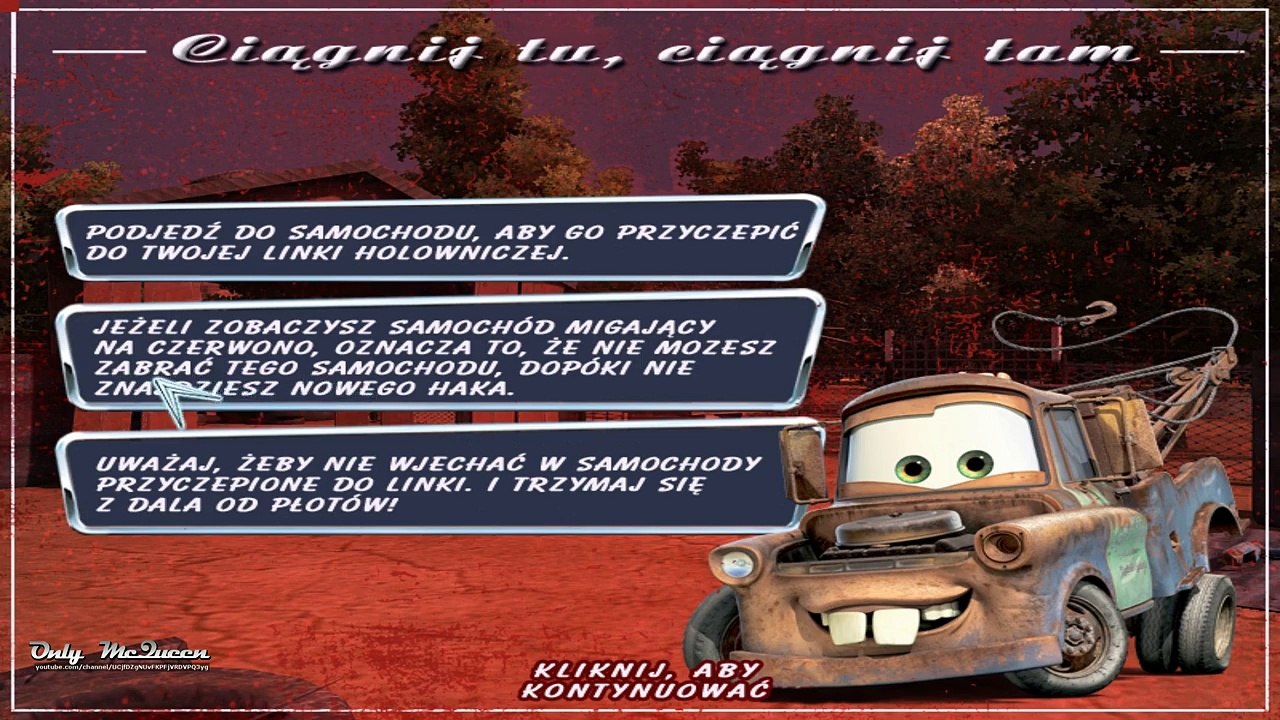 AUTA ! #9 Ciągnij tu, ciągnij tam - Zygzak McQueen i Złomek - Disney Cars 4K UHD