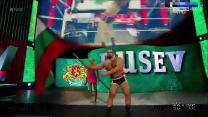 Kevin Owens vs. Cesaro vs. Rusev Highlights HD Raw 13/07/15
