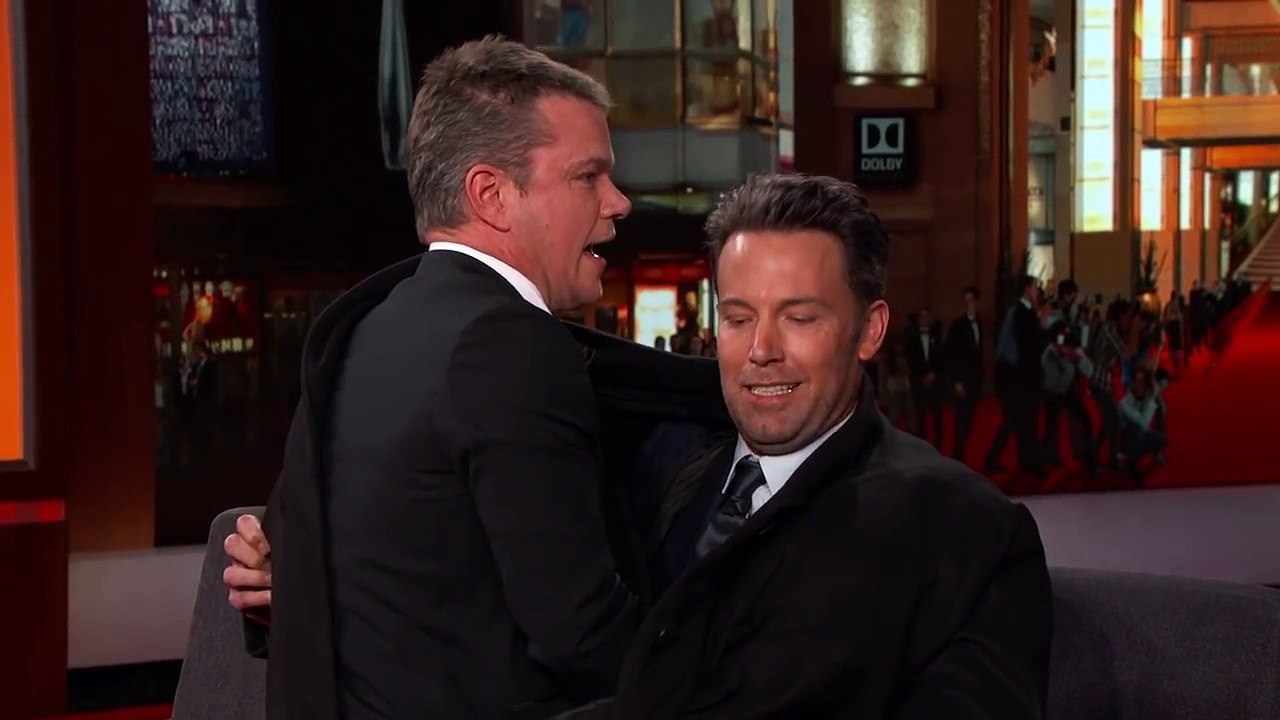 Ben Affleck Sneaks Matt Damon Onto “Jimmy Kimmel Live!