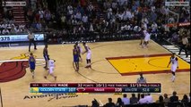 Crazy sequence: Whiteside blocks Greens 3, Curry grabs the ball and drills 3 to give GS t